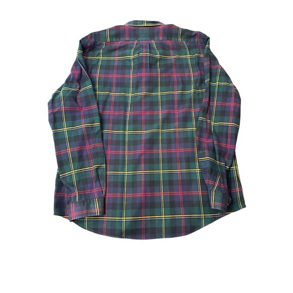 Ralph Lauren Mens XXL Classic Fit Tartan Plaid Button-Down Shirt In Green & Red - Picture 6 of 6